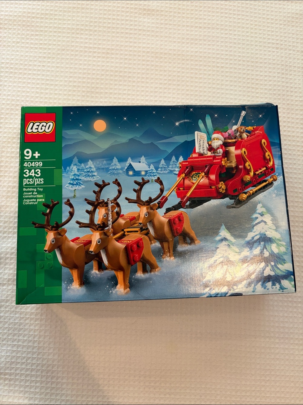 LEGO Red Santa Sleigh with Brown Reindeer
